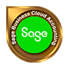 Sage Business Cloud Accounting logo symbolizing financial management solutions for small businesses and 10 accounting features